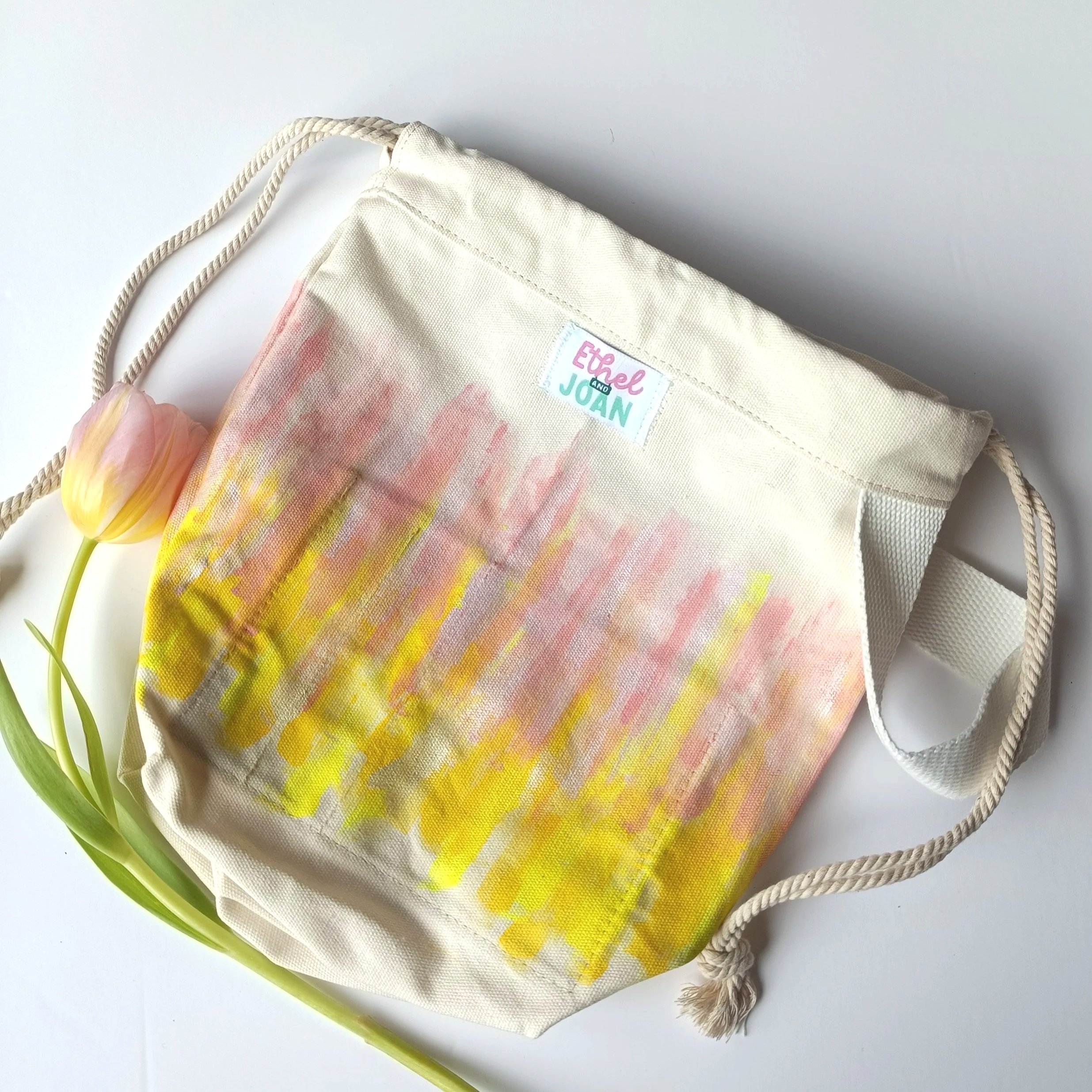 Yellow in to Pink Tulip Project Bag