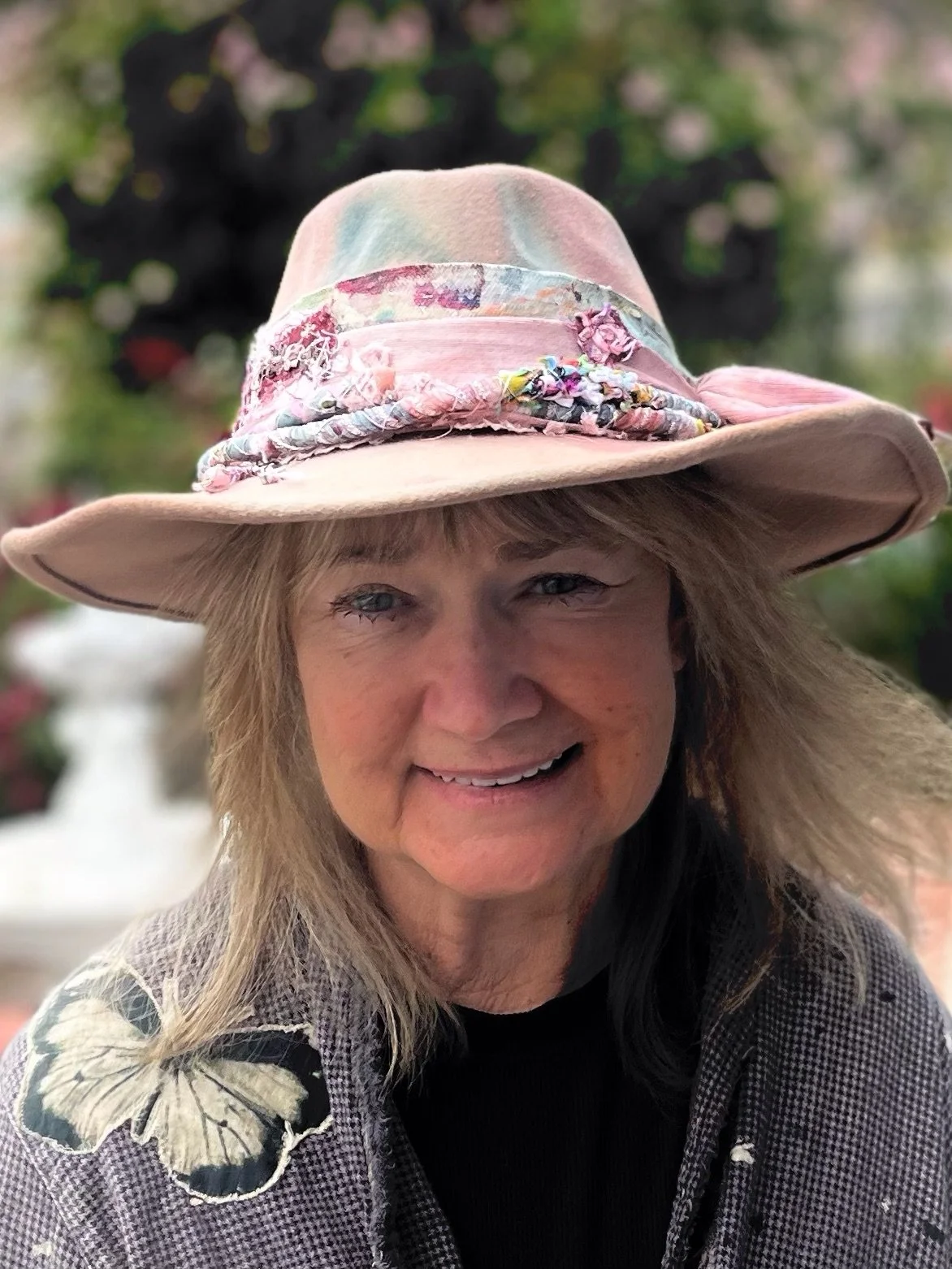 What&rsquo;s new?  Hand painted and embellished hats are what&rsquo;s new!  Love creating these as they bring together so many of my loves and skills - painting, slow stitch, and beading especially. Thank you, Dionne @theturquoiseiris for the inspira