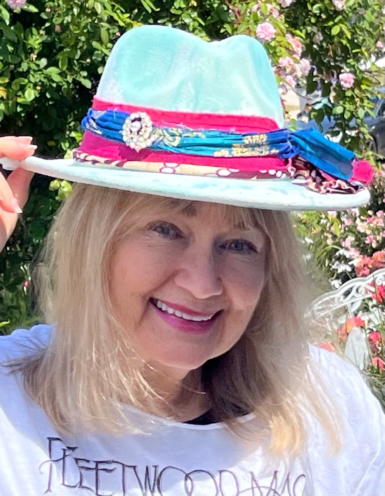 Hat #2!  And there&rsquo;s more on the way. 

#hatsofinstagram #paintedhat #wearableart #fedora