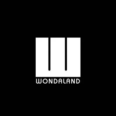 Black background with a white logo featuring three vertical lines and the word 'WONDLAND' underneath.