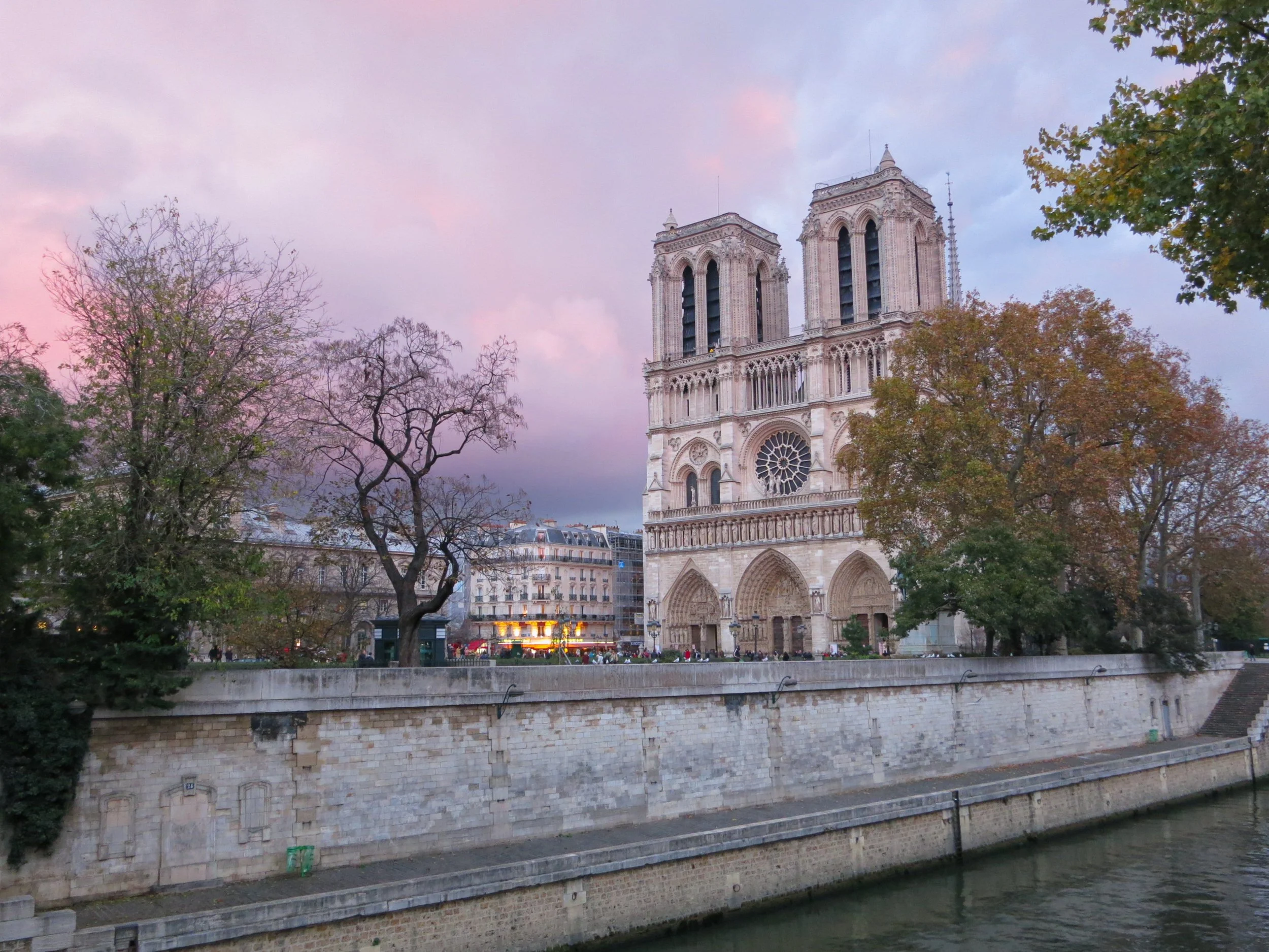 Notre Dame at dusk - Paris, France