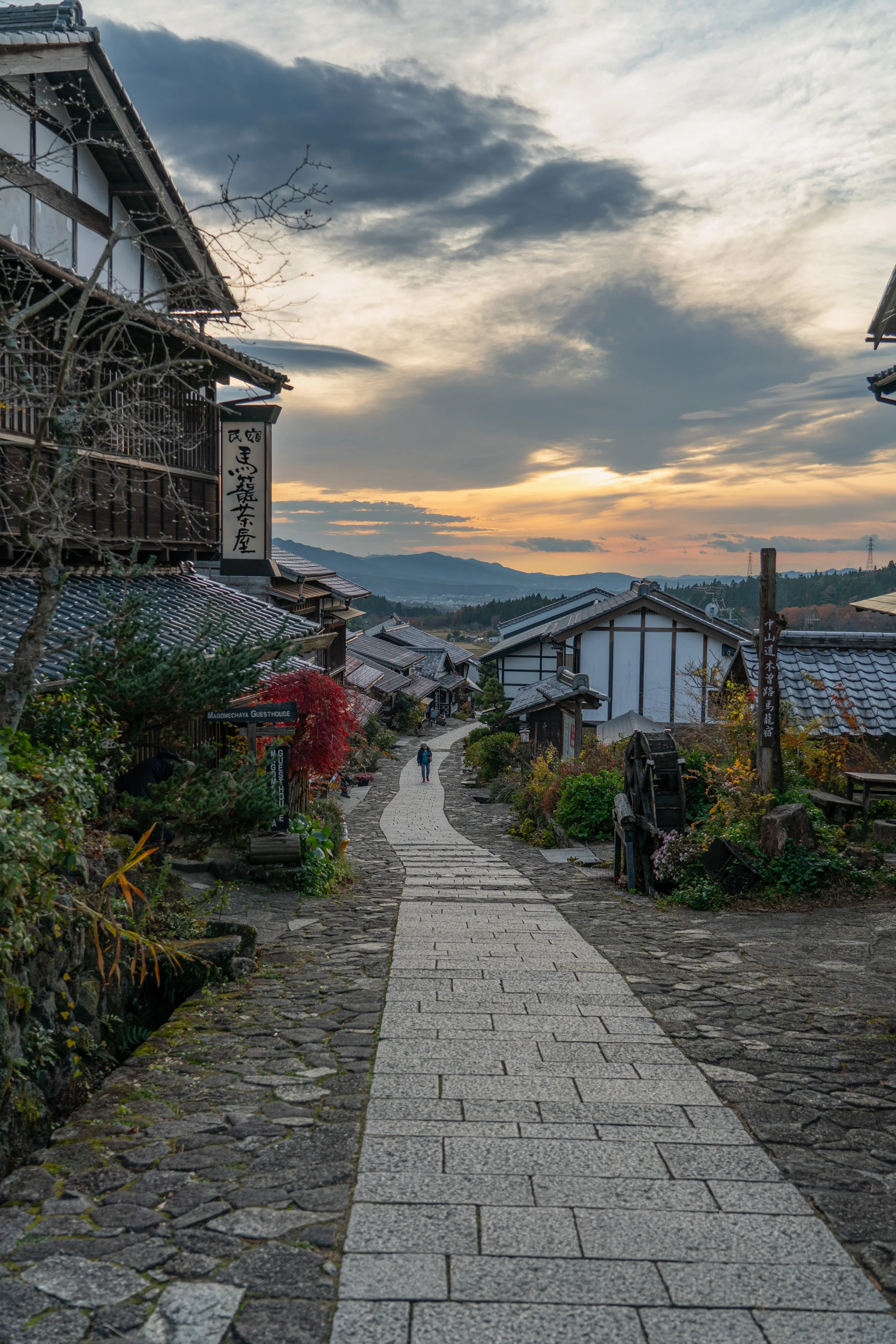 Evening in the old post town - Magome, Japan