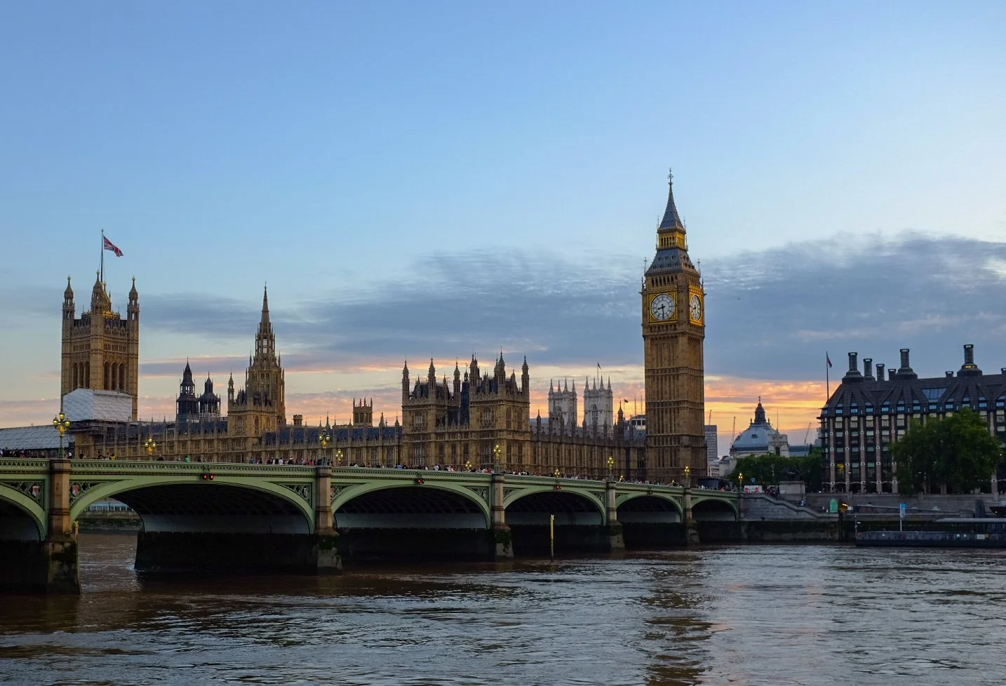 Parliament at sunset - London, England