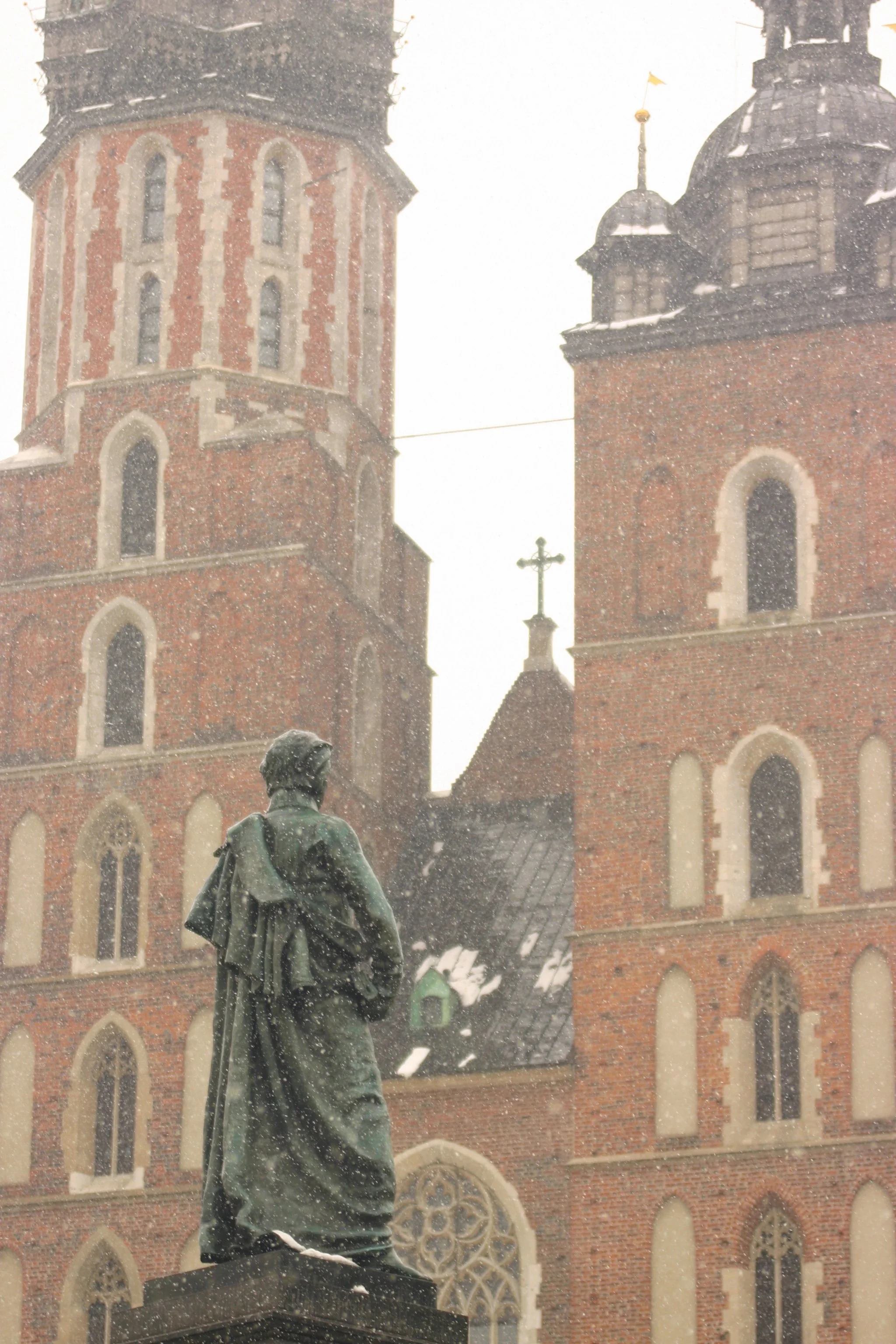 Winter in the square - Kraków, Poland
