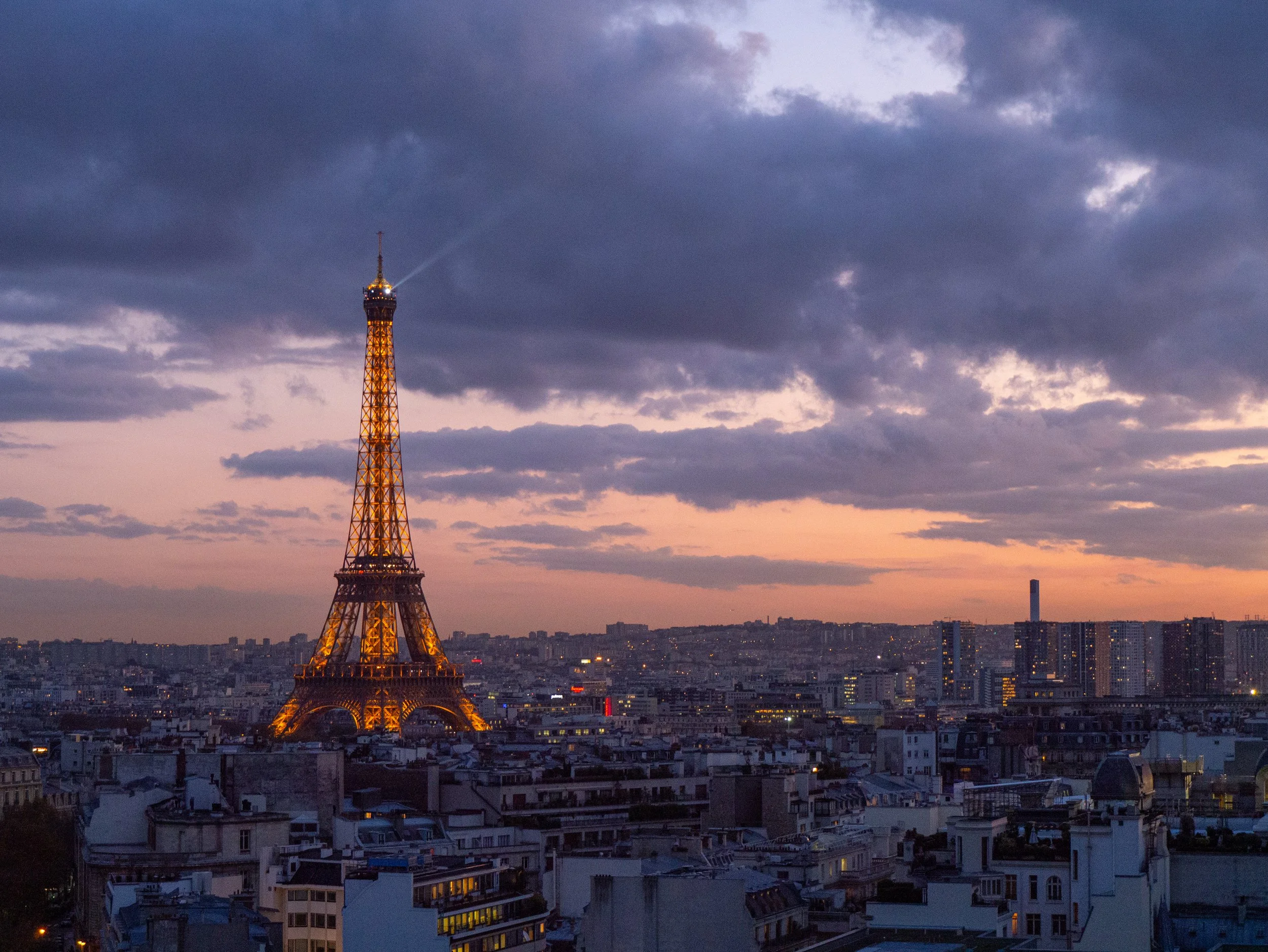 Eiffel Tower at dusk - Paris, France