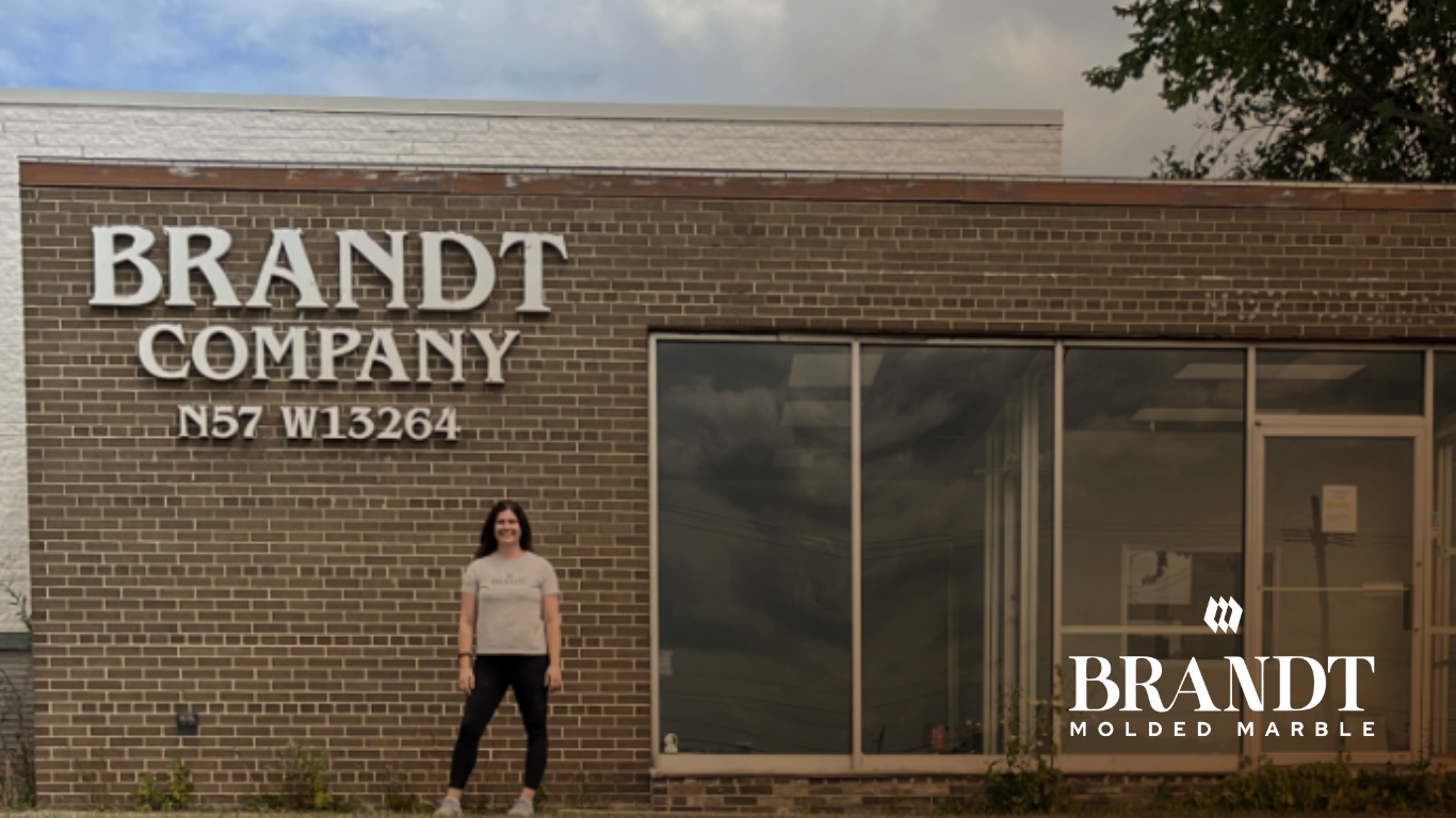 Brandt Molded Marble WBE team celebrating women-owned leadership in cultured marble manufacturing