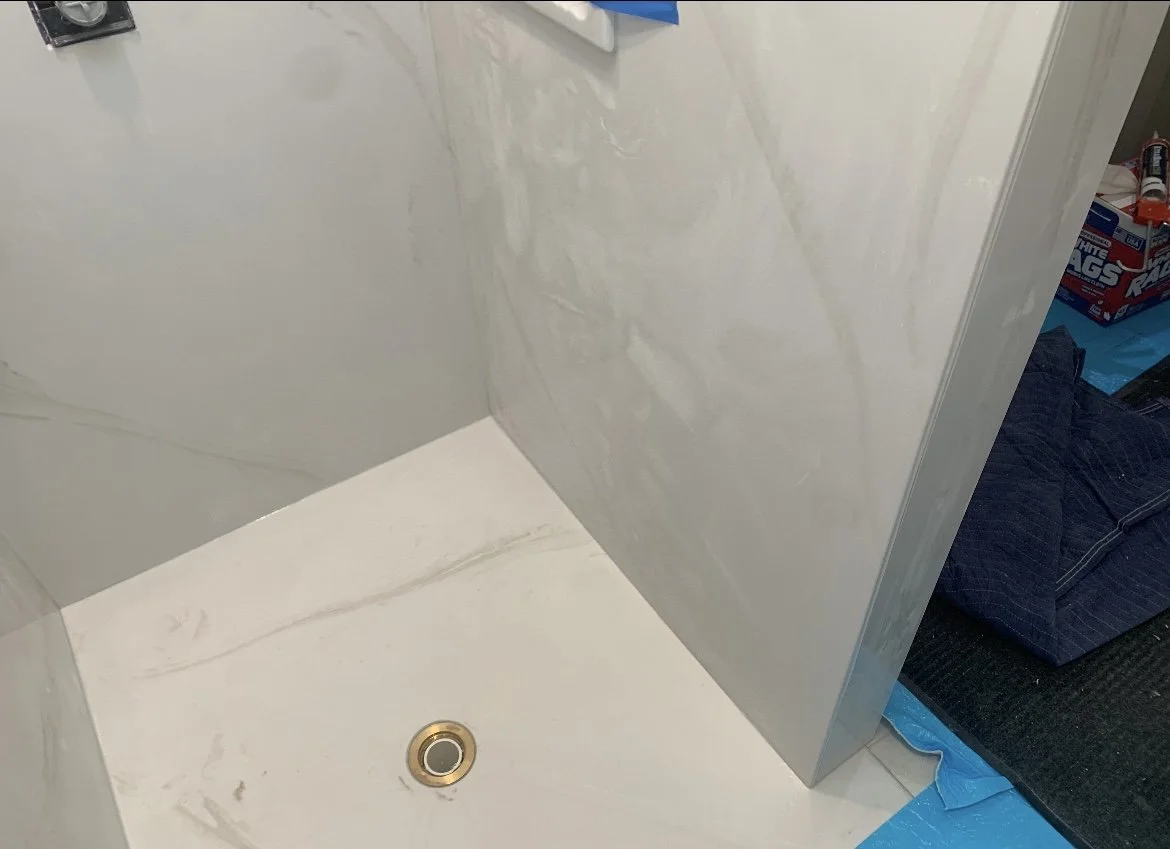 Barrier-Free Shower in Tender Grey
