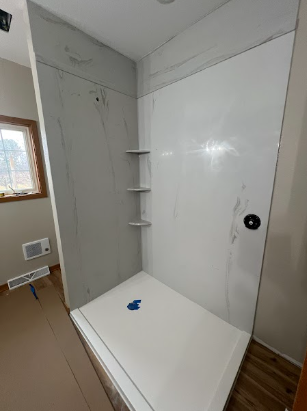 Easy Maintenance Cultured Marble Shower Walls