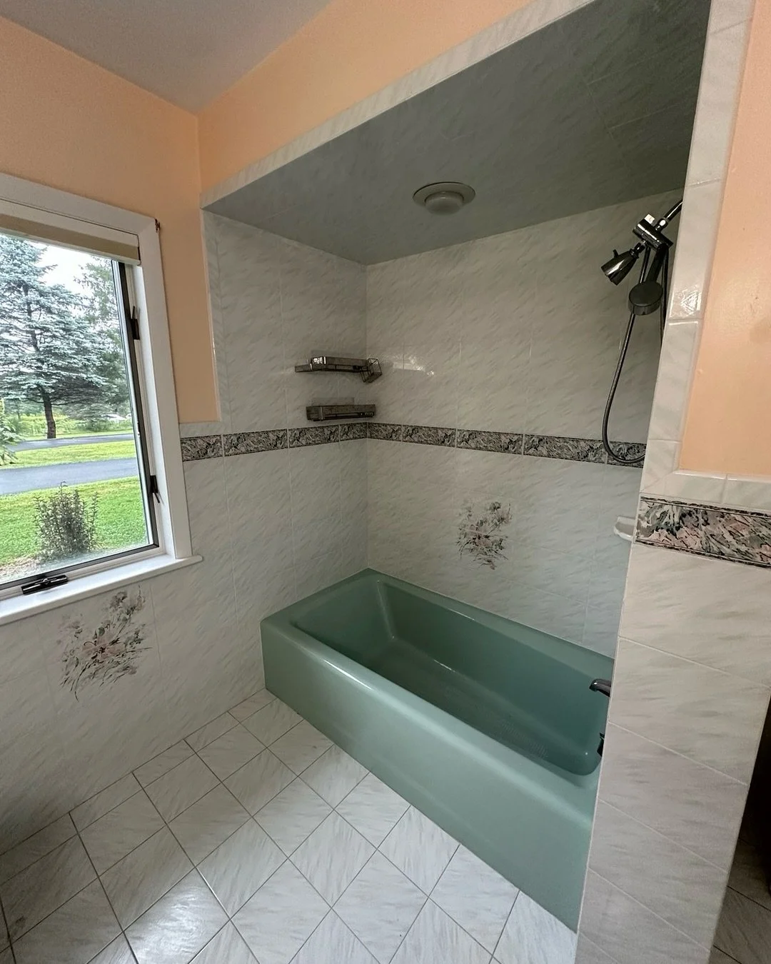 Should we have kept the green tub? These are the before photos from the previous post!