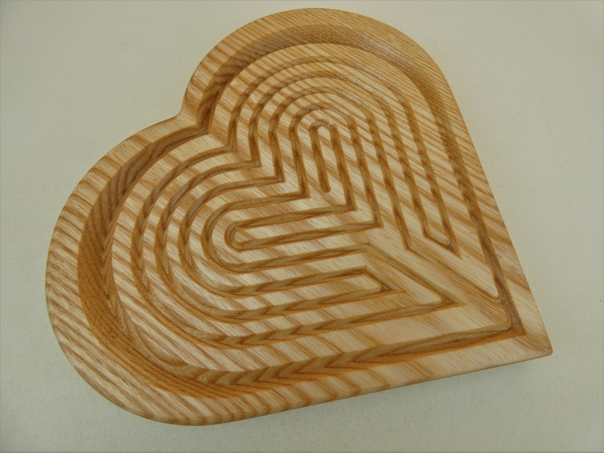 Ash Wood Heart Meditation Finger Labyrinth