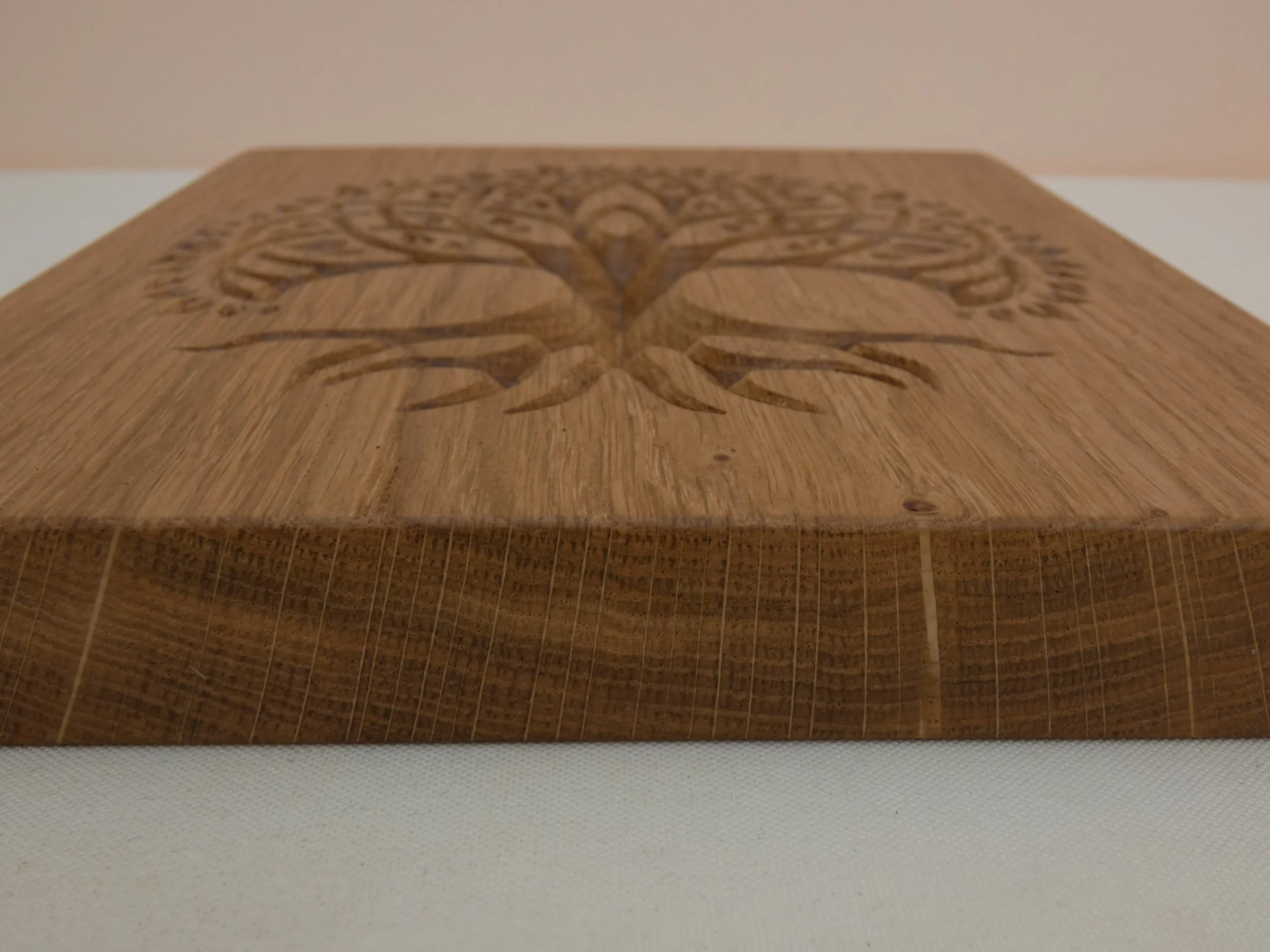 Carved Oak Wood Tree of Life Wall Hanging — The Grain Attraction