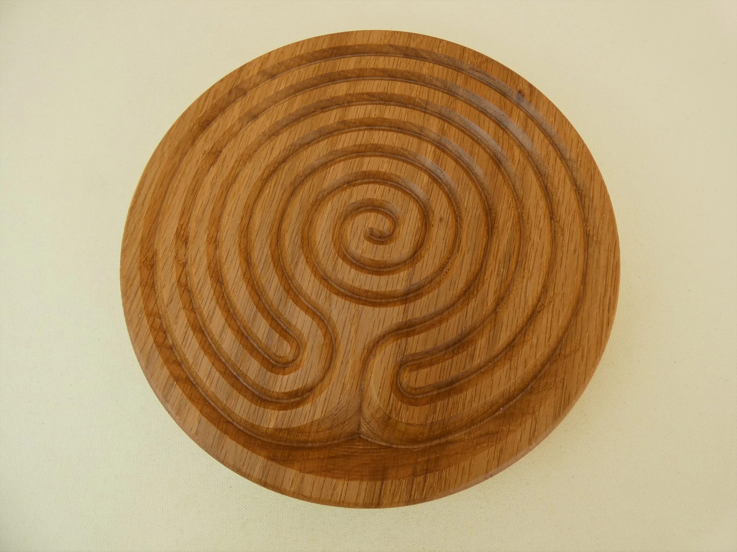 Chakra Chakravyha Finger Labyrinth Maze Small Oak — The Grain Attraction