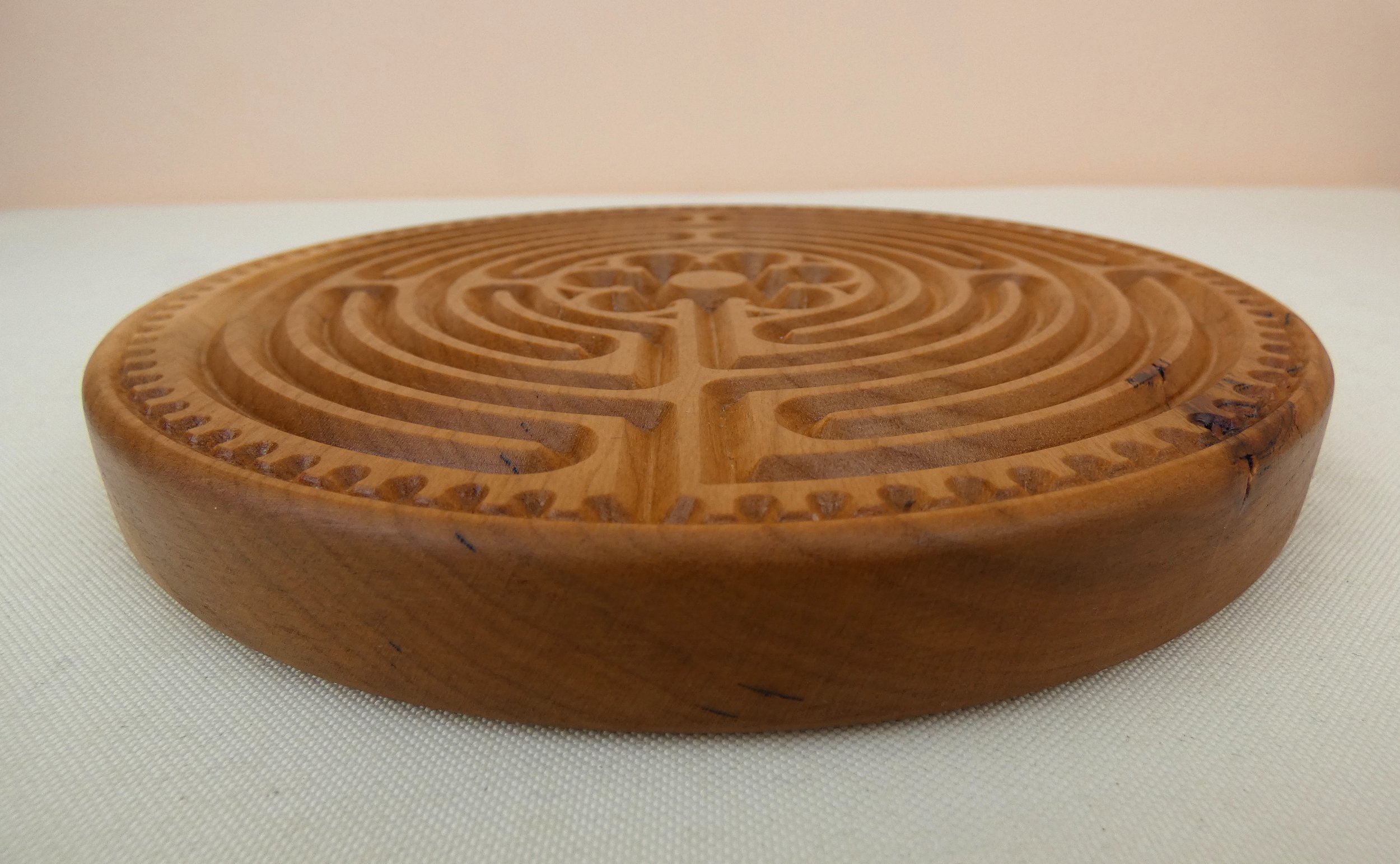 Chartres Round Cherry Wooden Mediation Finger Labyrinth — The Grain ...