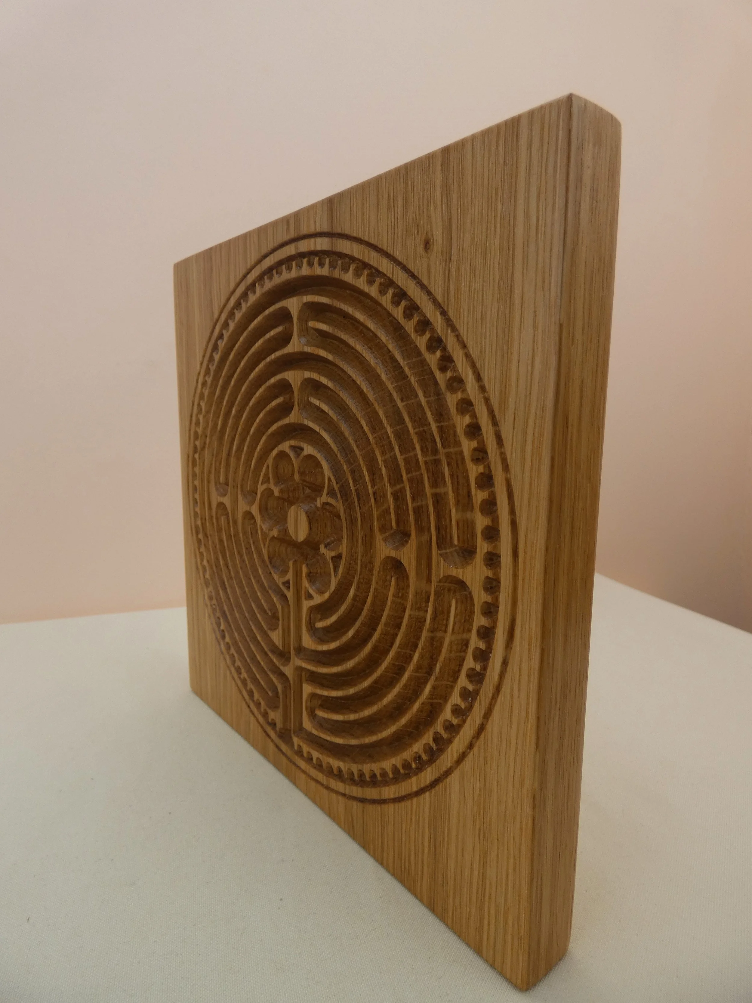 Chartres labyrinth Large Oak Wood Wall Hanging — The Grain Attraction