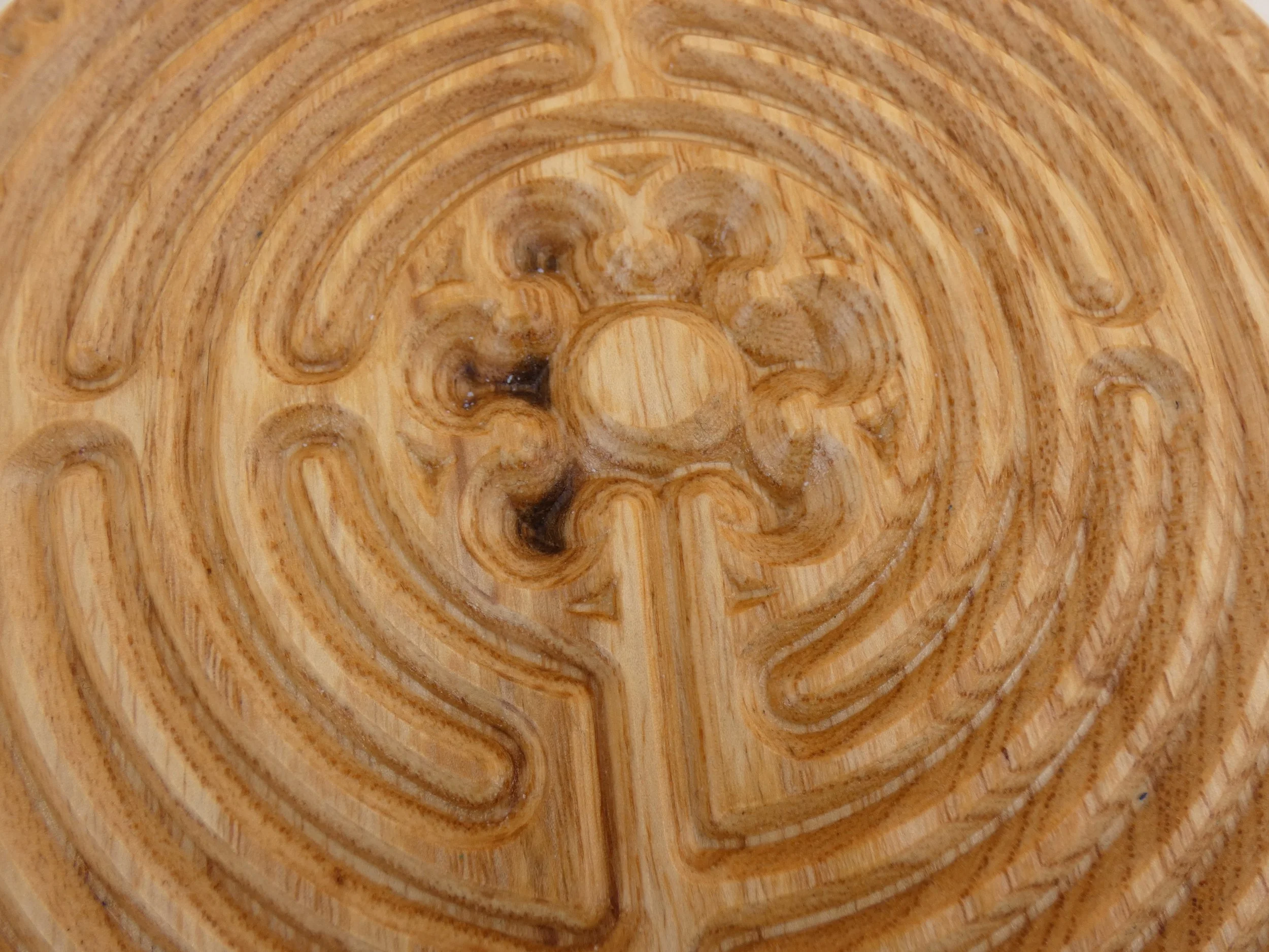 Wooden ash Chartres meditation finger labyrinth — The Grain Attraction