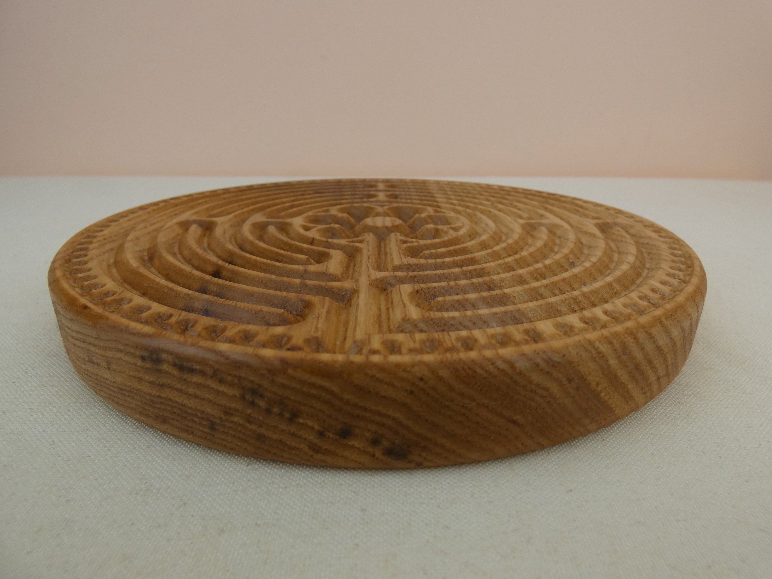 Wooden ash Chartres meditation finger labyrinth — The Grain Attraction