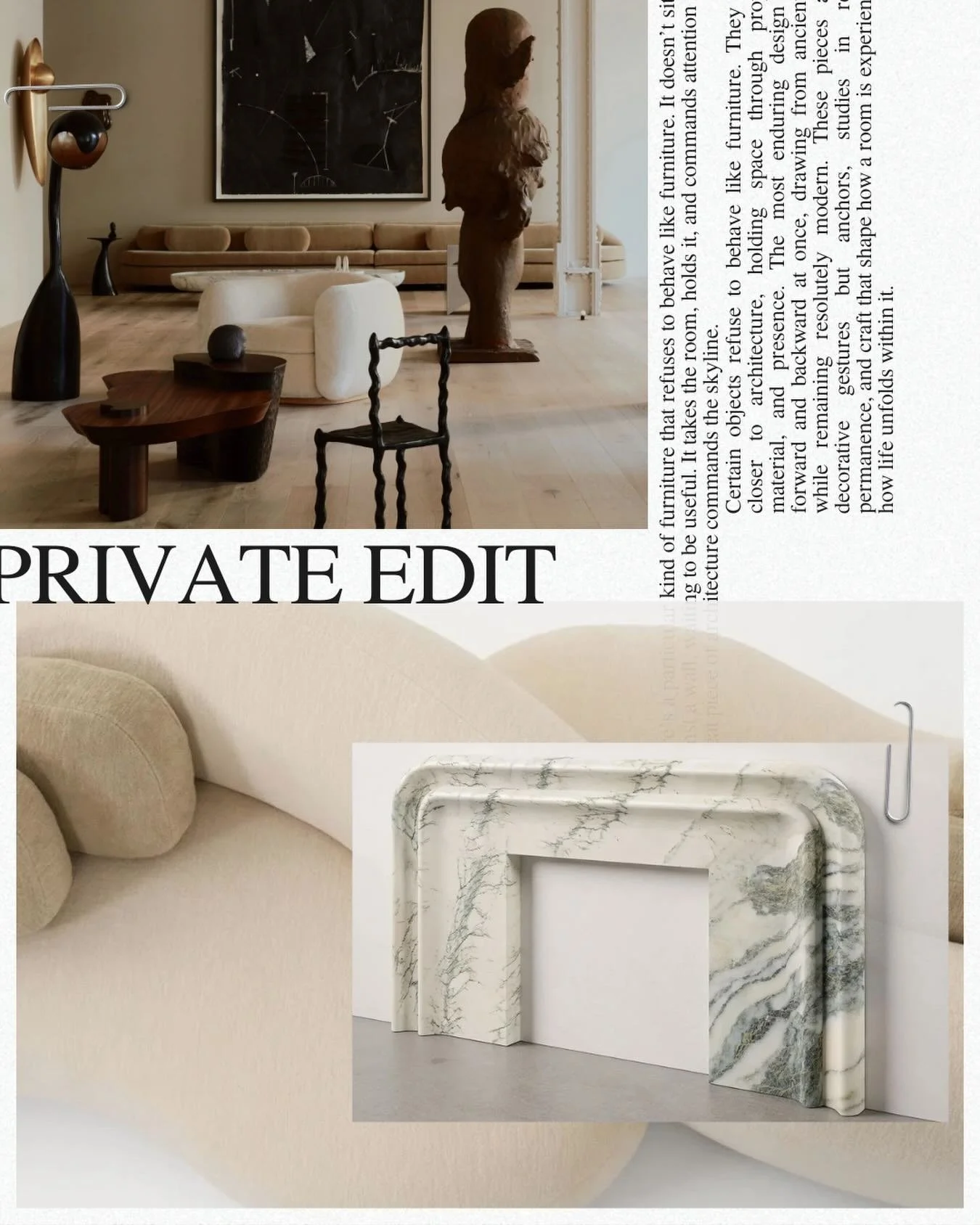 There&rsquo;s a particular kind of furniture that refuses to behave like furniture. It doesn&rsquo;t sit quietly against a wall, waiting to be useful. It takes the room, holds it, and commands attention the way a great piece of architecture commands 