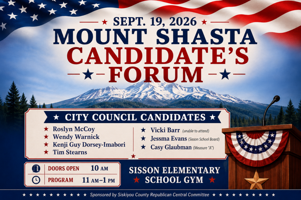 Mount Shasta City Council Candidates Forum