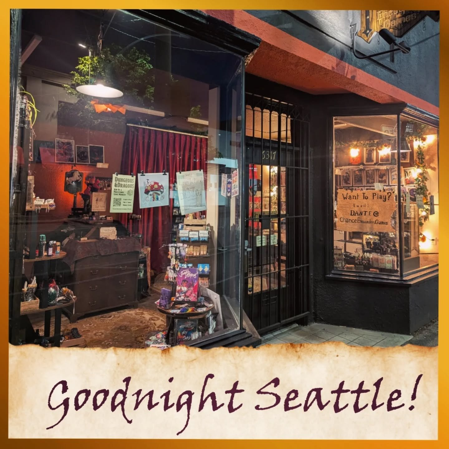 Goodnight Seattle! That's a wrap on our first full week as a shop! I've met so many wonderful people and felt such an incredible outpouring of support from the community. Now the shop and I are going to hibernate for two days - see you all on Wednesd