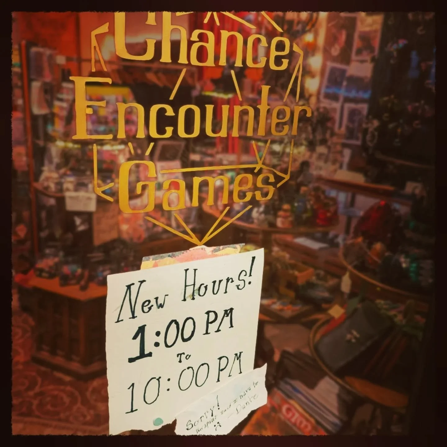 My therapist made me promise to not work 5 12s until my body crashes out again, so our hours are changing! As of November First, we are opening later (1pm) but staying open late for all your evening whimsy needs (10pm). 
See y'all in the afternoon!