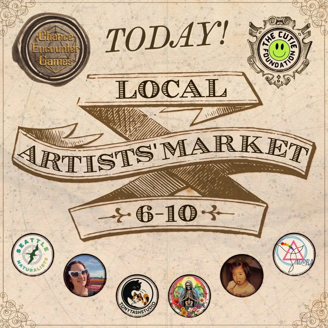 Today is our second Cutie Holiday Market! Come by between 6 and 10 to do your holiday shopping with local artists and organizations.