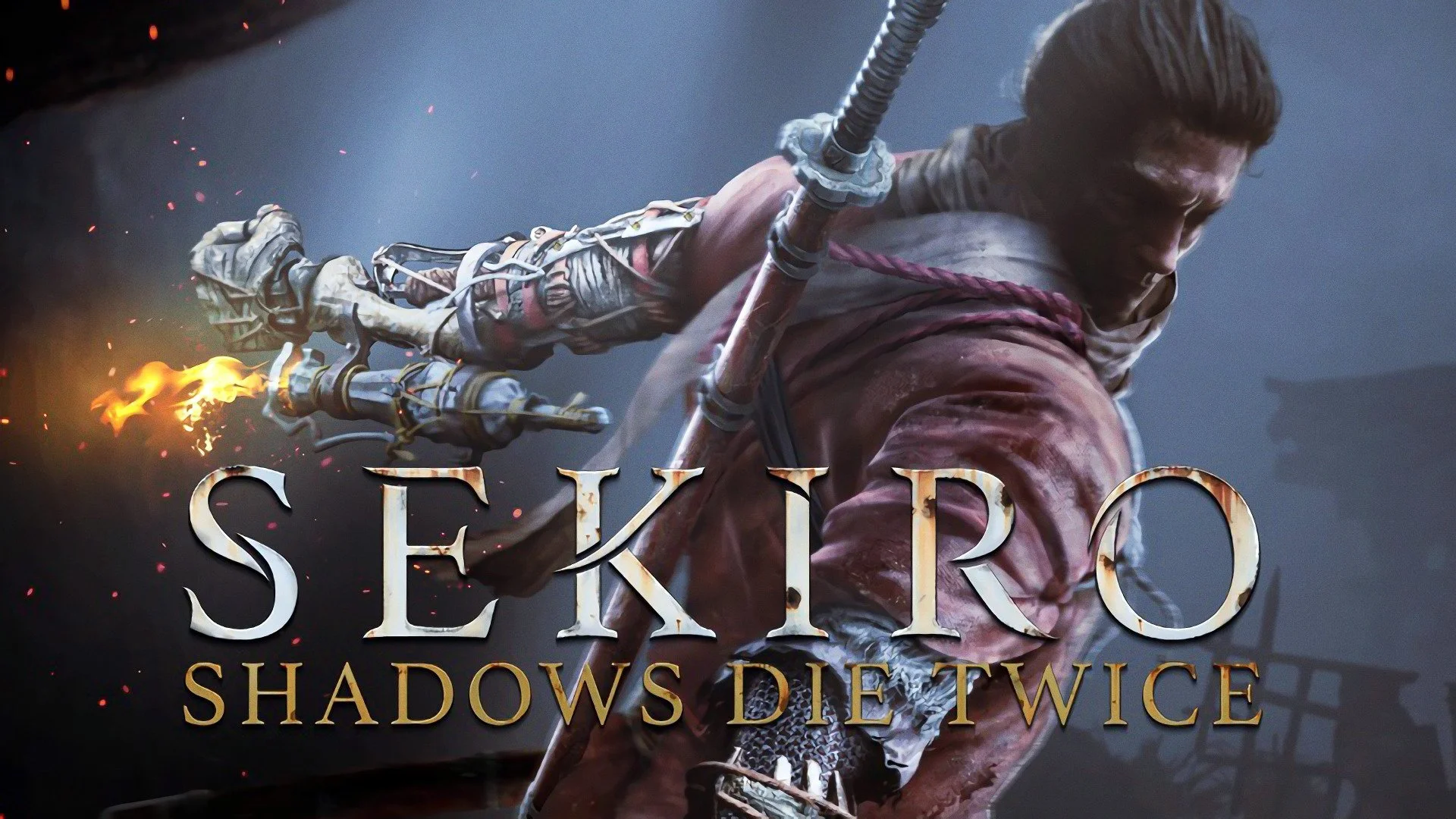 Sekiro Shadows Die Twice key art showing the main character