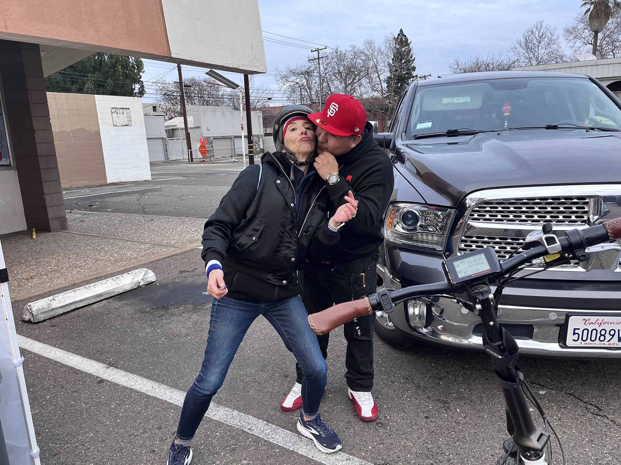 916, bitch: kiss on a cheek from a stranger