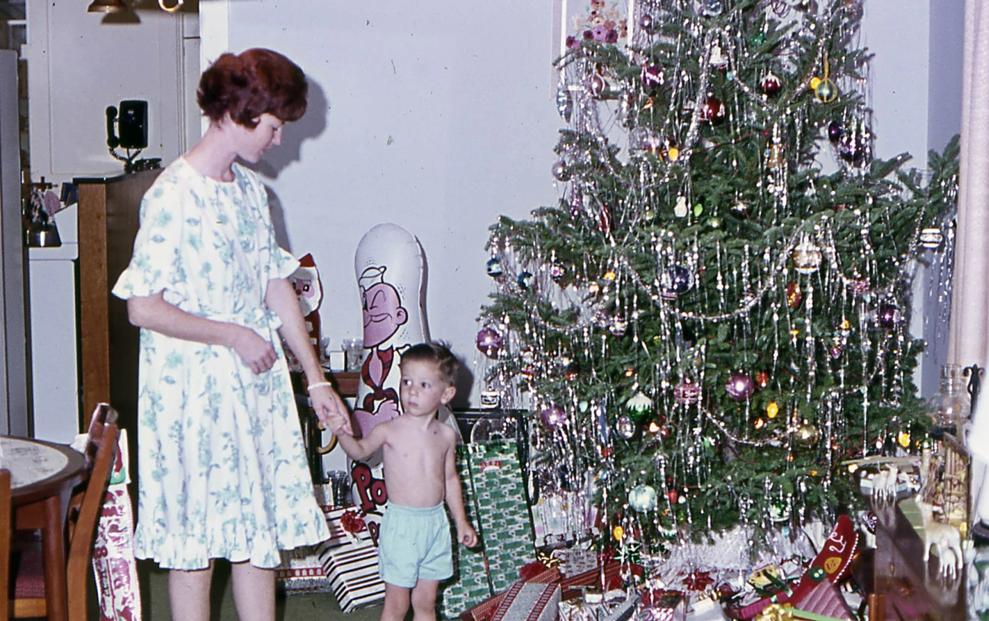Christmas in Aruba. Mom and Ricky.