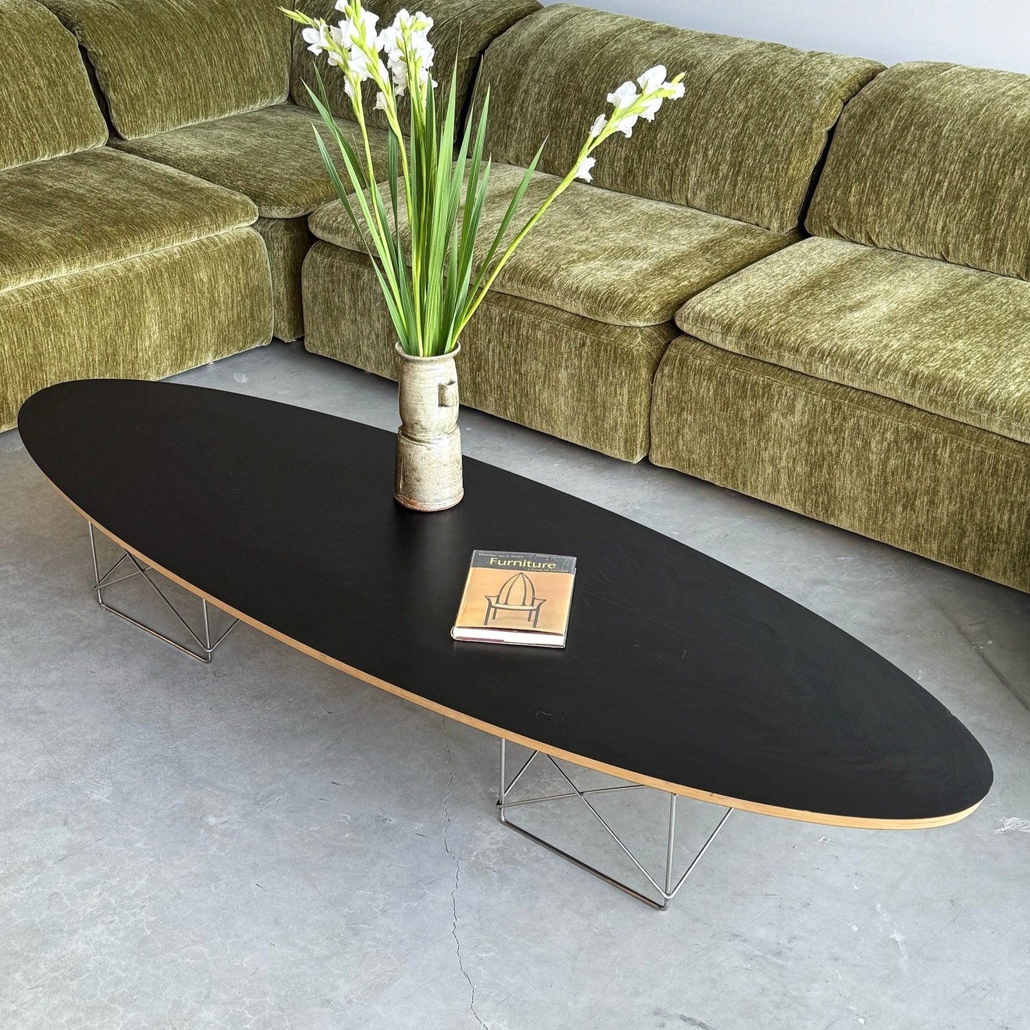 Surfboard Eames Glass Table Eames Coffee Table Elliptical ETR