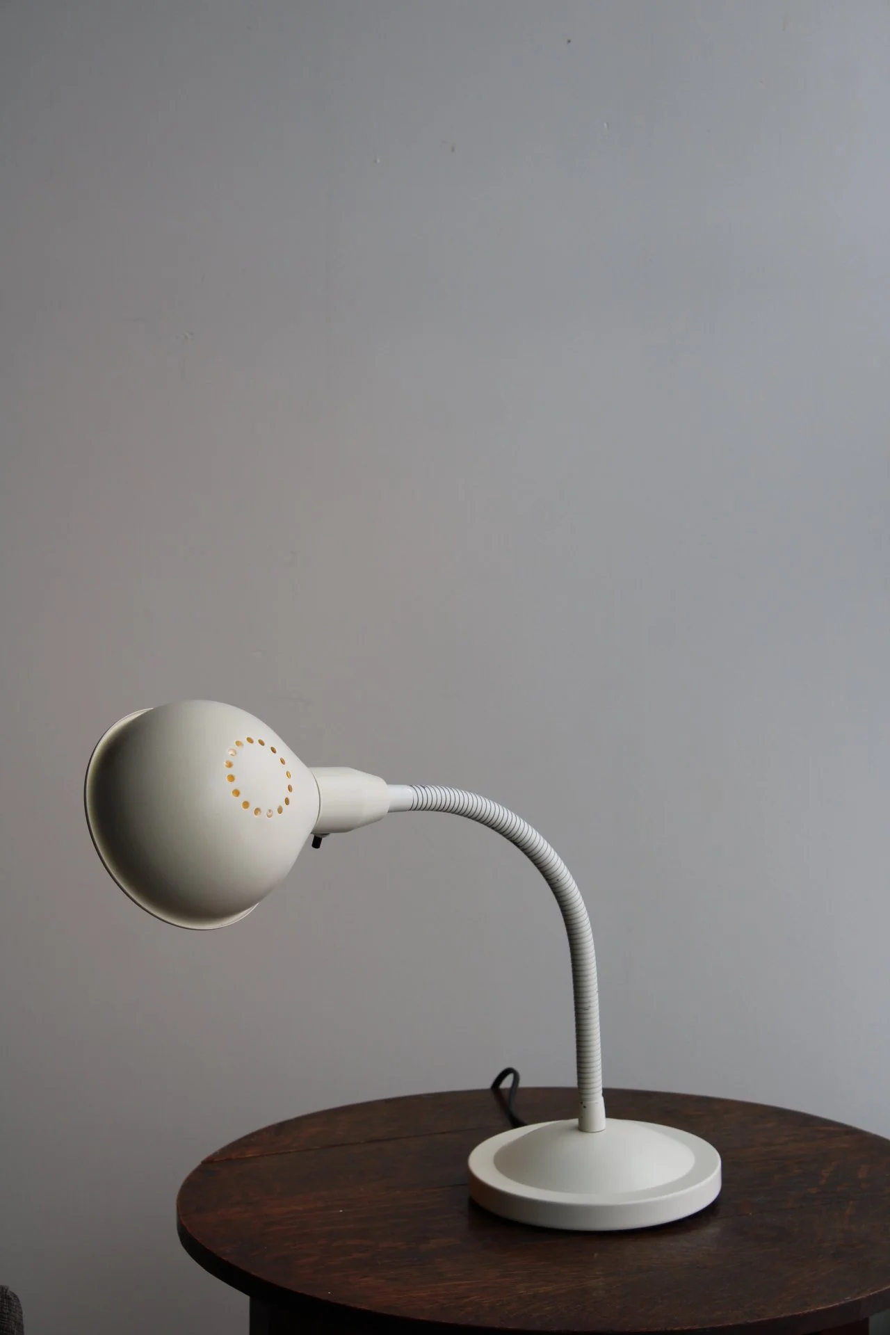 Vintage 80s IKEA gooseneck cream lamp