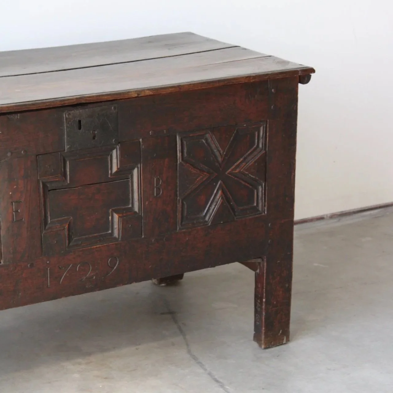 18th century oak chest