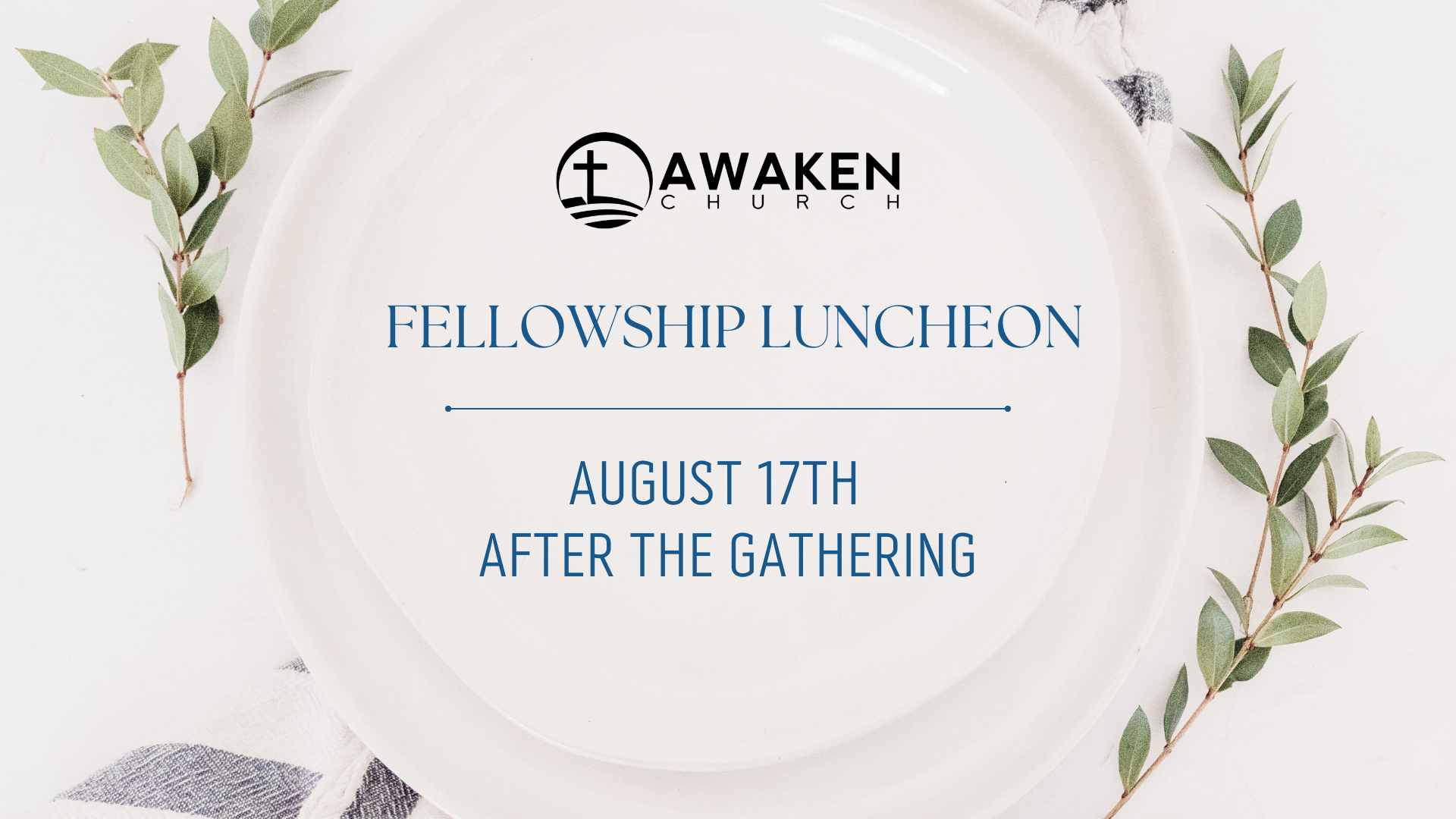 Sunday Fellowship Luncheon