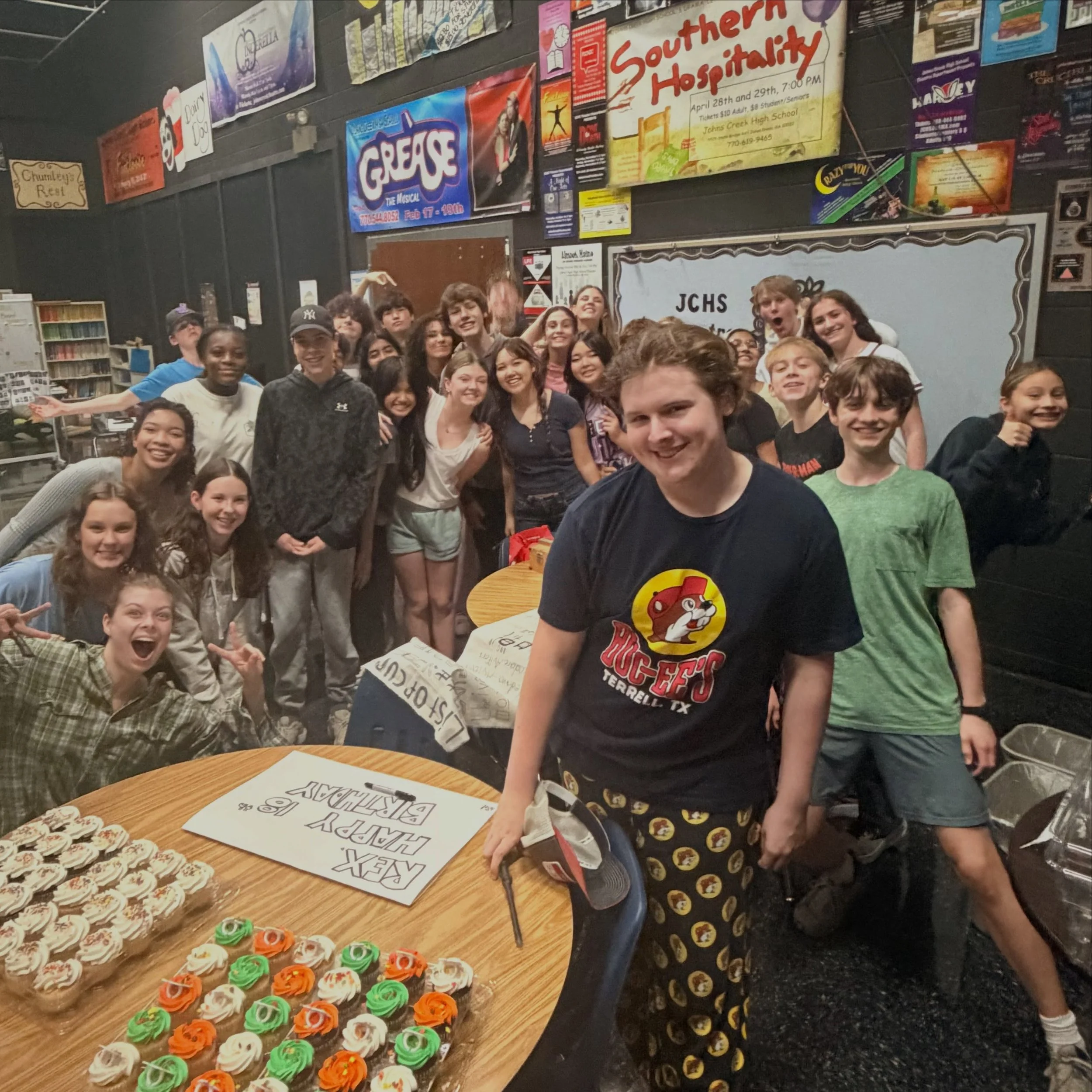 Happiest of birthdays to our everyman hero, Wayne Hopkins aka Rex. Thank you for sharing some of your special day with us on the stage today! That&rsquo;s a pretty cool story! 

Come see Rex help lead the cast of PUFFS on October 23rd and 24th!