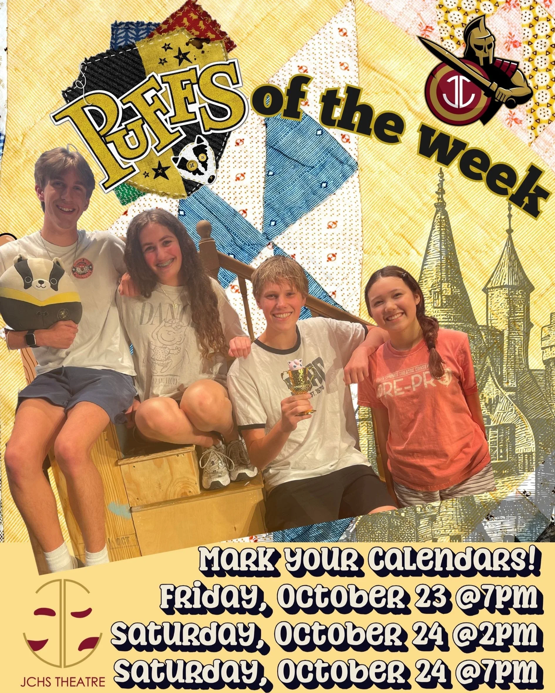 We're back with our most recent "PUFFS of the WEEK," and this time, we just had to recognize FOUR people who have been standouts both onstage and off!

First up, Kaden not only brings his talents to our stage as a "Certain Potions Teac