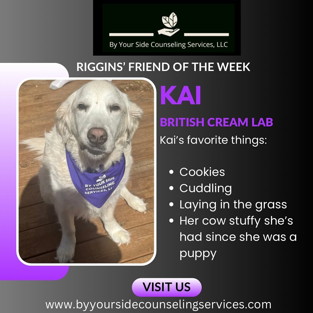Meet Riggins&rsquo; friend of the week, Kai! 💜