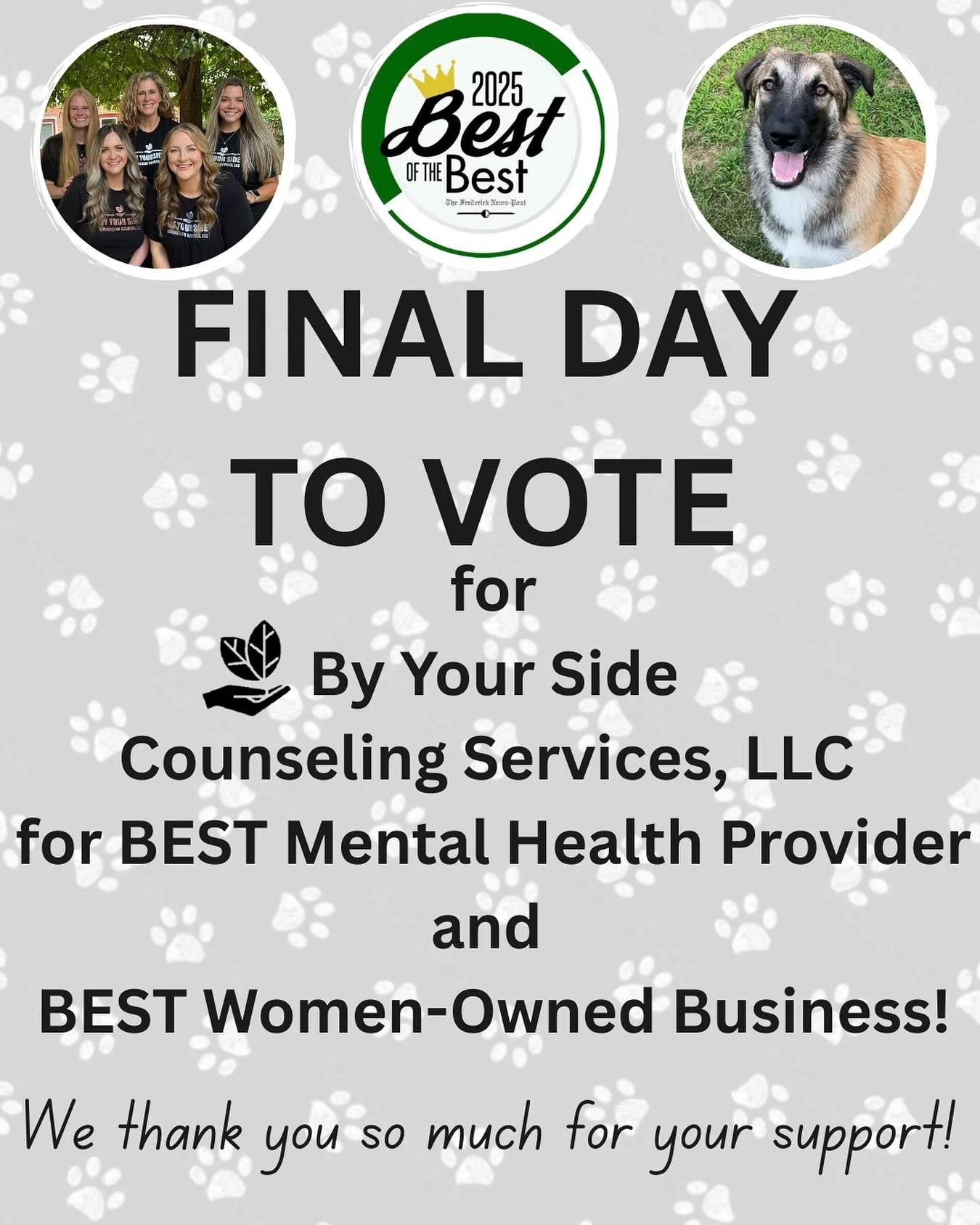 It&rsquo;s the last day to vote for Best of the Best! We appreciate everyone&rsquo;s support! Please vote for us for best mental health provider and best women-owned business.

https://ogden.revfluent.com/bestof/og/ep4gv22y4w/
mynkolm376

https://ogd