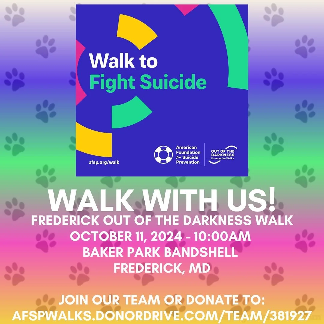 There is still time to join us this weekend. You can join by walking, donating, or both. We hope to see you there!
https://afspwalks.donordrive.com/team/381927 🐾