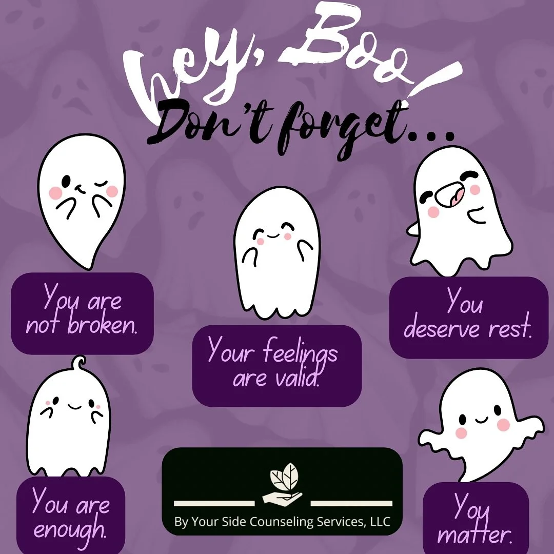 On this rainy Halloween Eve, we want to share a few not-so-spooky reminders…
https://www.byyoursidecounselingservices.com