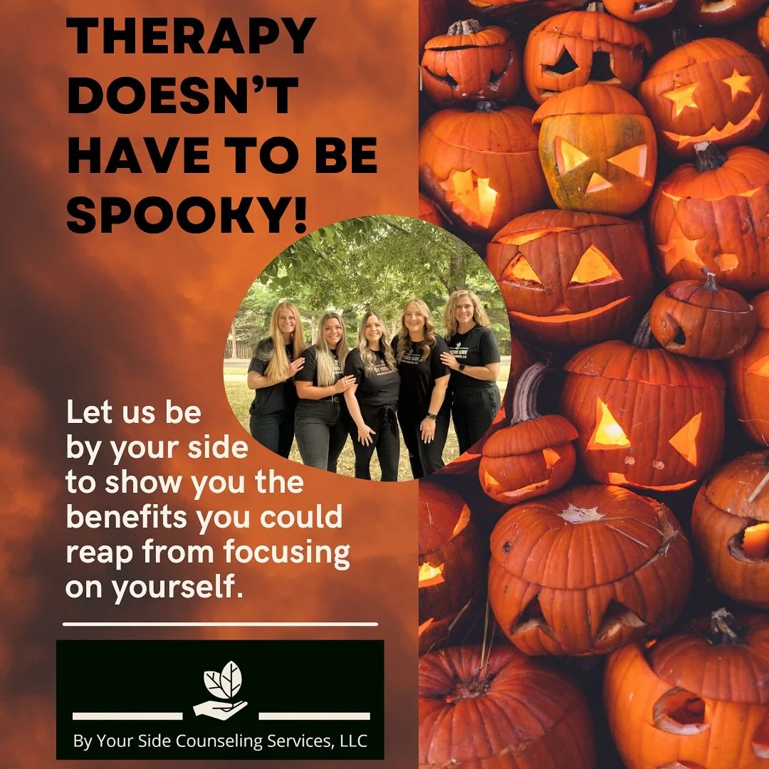 Happy Halloween! Don’t feel “spooked” by the idea of therapy. Please reach out to hear more about what we have to offer and our current openings.
https://www.byyoursidecounselingservices.com