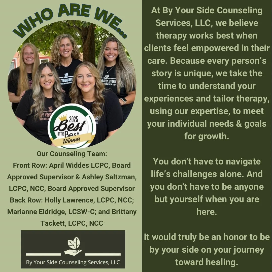 At By Your Side Counseling Services, LLC, compassionate care is at the heart of what we do. We understand that reaching out can feel vulnerable, and we&rsquo;re here to offer a safe, supportive space where you feel truly heard and cared for. If you&r