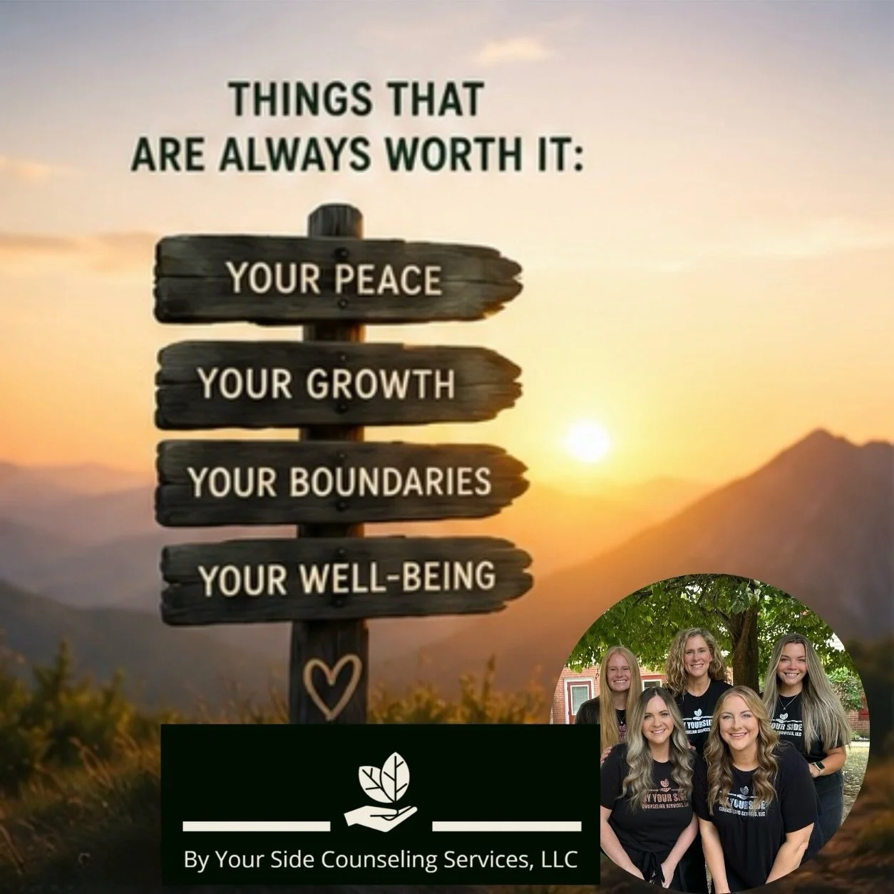 And the number one thing that is always worth it&hellip;YOU! Take care of yourself today and everyday. #mentalhealthawarenessmonth

https://www.byyoursidecounselingservices.com