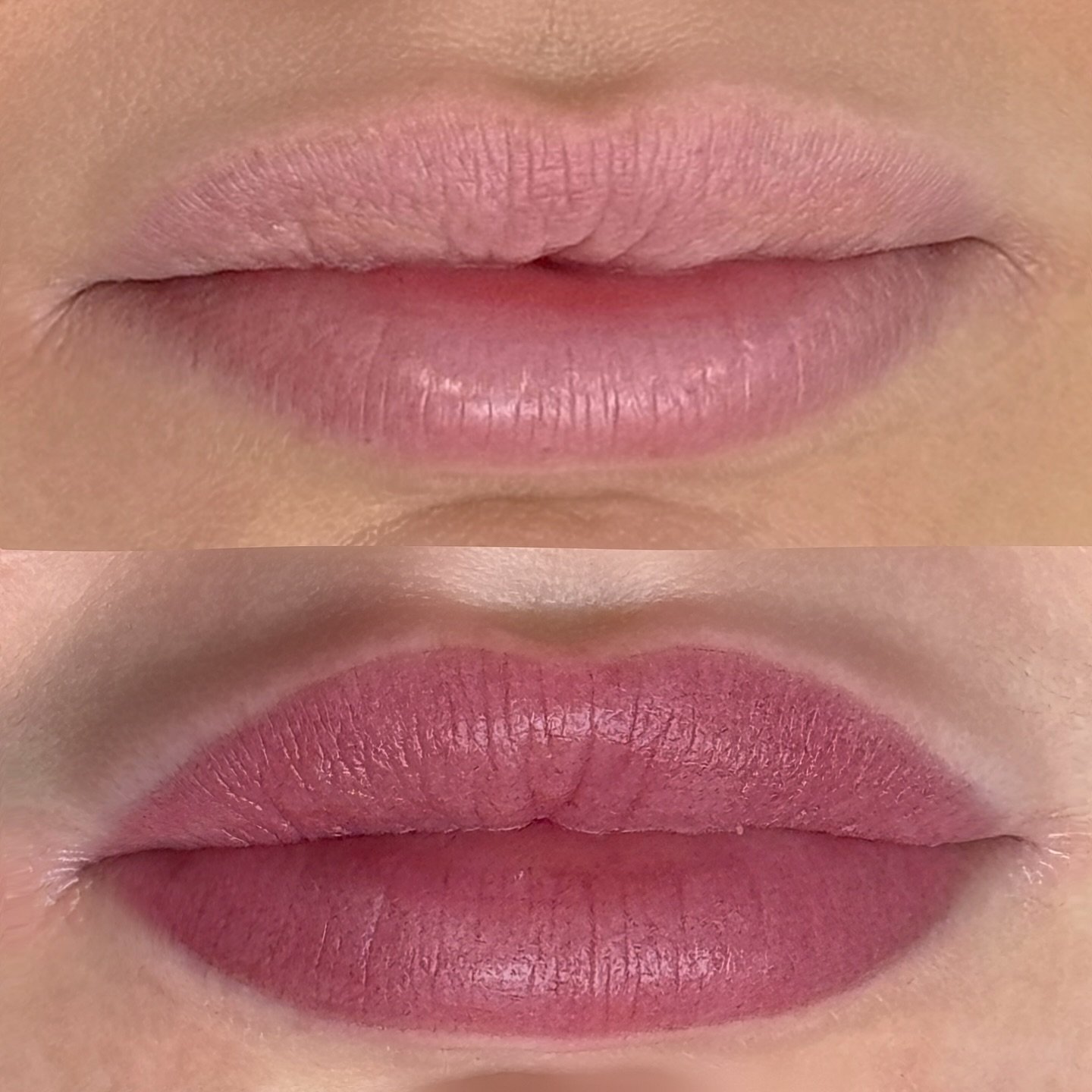 Lip Blush Tattoo Before &amp; After.

Lip Blush offers several benefits, including enhancing the natural shape and colour of the lips, giving them a fuller appearance, defining boarders and creating an all over, natural tint. The treatment is fully c