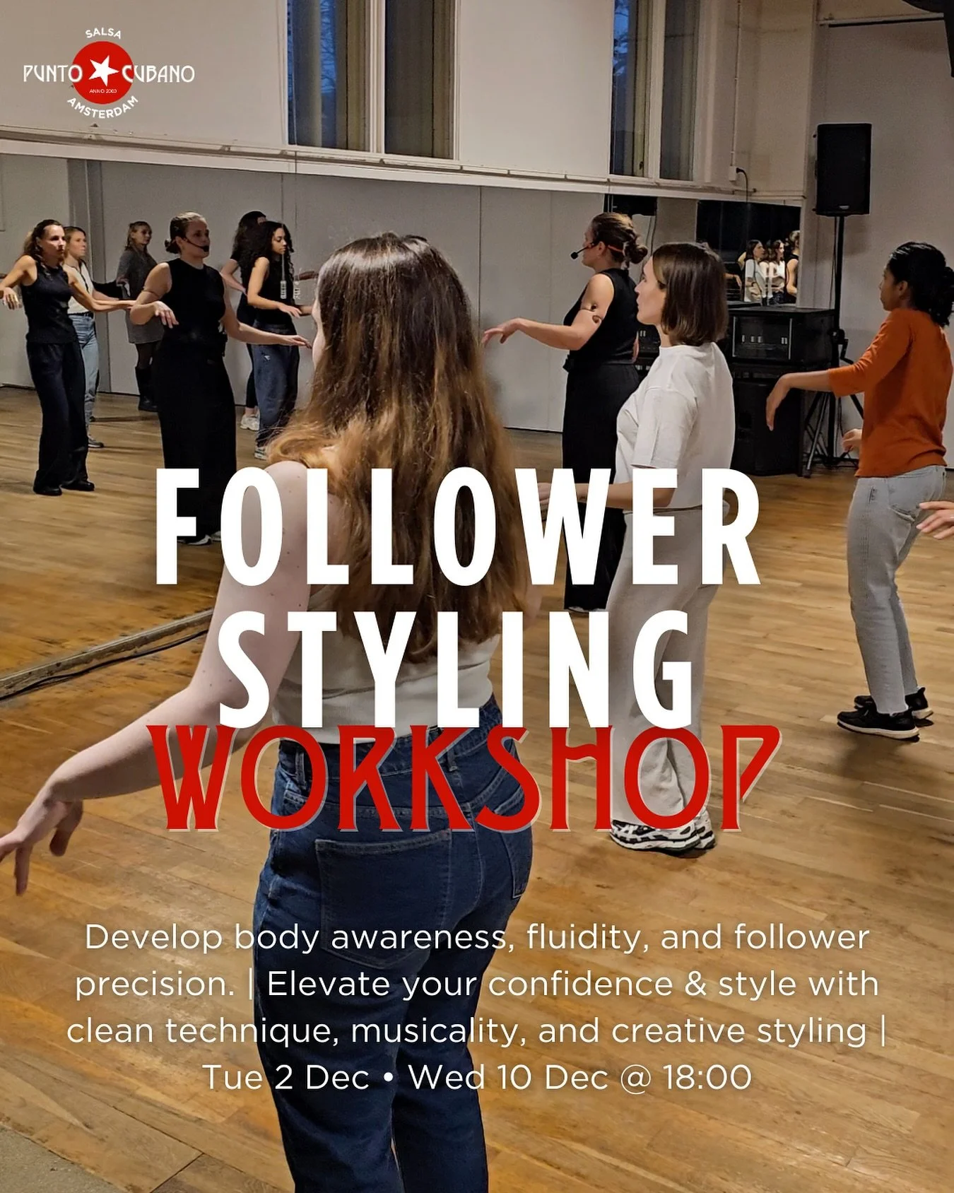 ✨&nbsp;Last Two Follower Styling Workshops this year&nbsp;✨

Ready to bring more confidence, elegance, and creativity to your salsa? 💃 Our&nbsp;follower styling workshops in Amsterdam&nbsp;are here to help you level up. Whether you&rsquo;re in our s