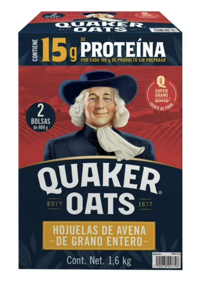 *Quaker oats (1.6kg)