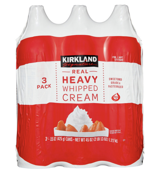 Whipped Cream (3 pack)