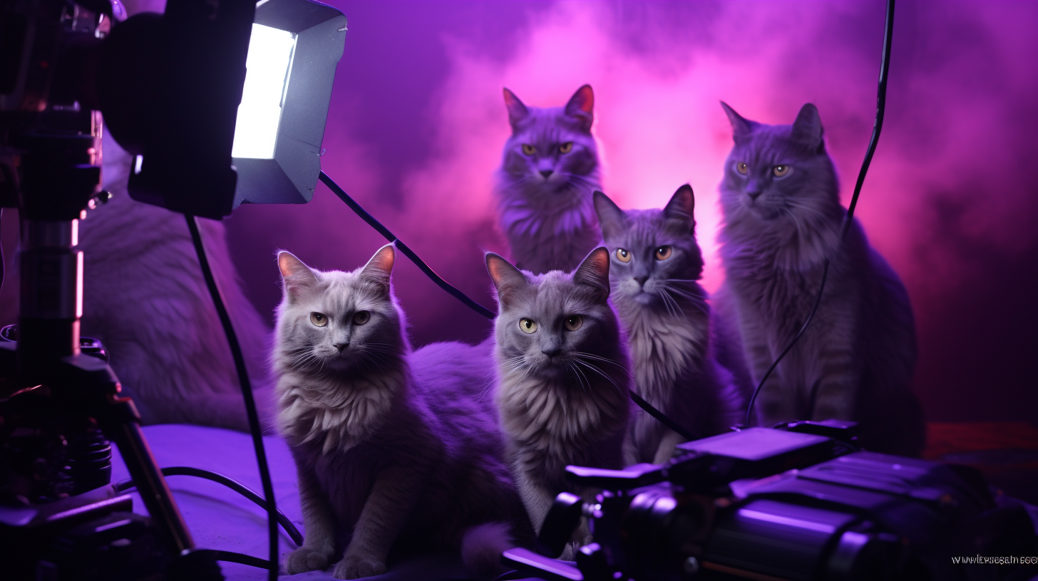 tomreidy_Cats_filming_a_youtube_video_8k_photograph_purple_ligh_3ece084b-bbd3-49d5-8992-a78889214738.PNG