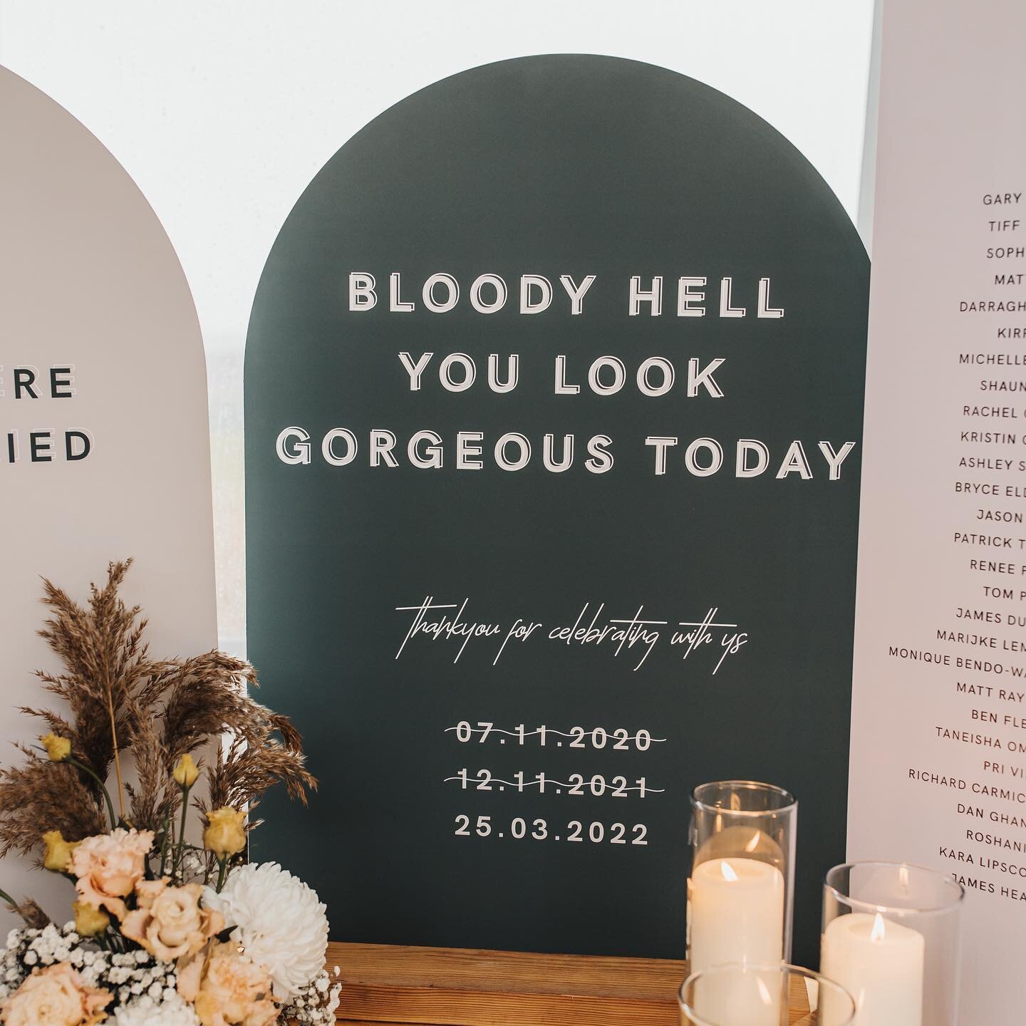YEH YOU DO 🤘🏼👏🏼❤️ happy weekend lovers &amp; friends. Wedding coming up? Don&rsquo;t forget to book your signage in!! 🔥🥰
.
.
📷 @nadinnegracephotography 
.
.
#littleivy #weddingstationery #weddingsignage #weddinginvites #australianwedding #sout