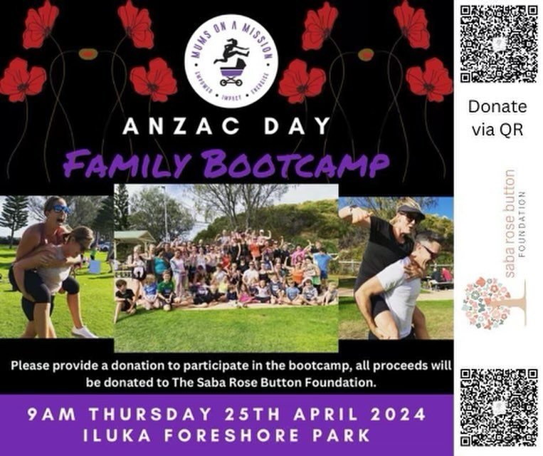 B O O T C A M P 🏋🏻🏃🏼&zwj;♀️👟

Please join us - FAMILY BOOT CAMP 
Thank you @mumsonamission for organising! 

Come and join us for our ANZAC Day Community Bootcamp this Thursday.. 🏋🏻🏃🏼&zwj;♀️👟

Family and friends are all invited and encourag