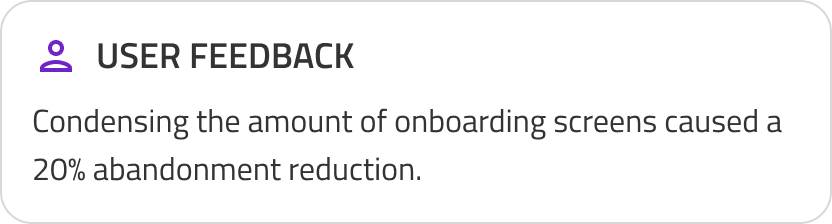 User feedback 4