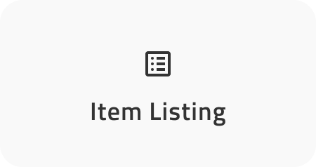 Item listing